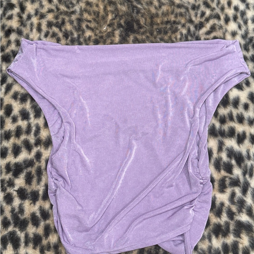 Lavender Off-Shoulder Top
